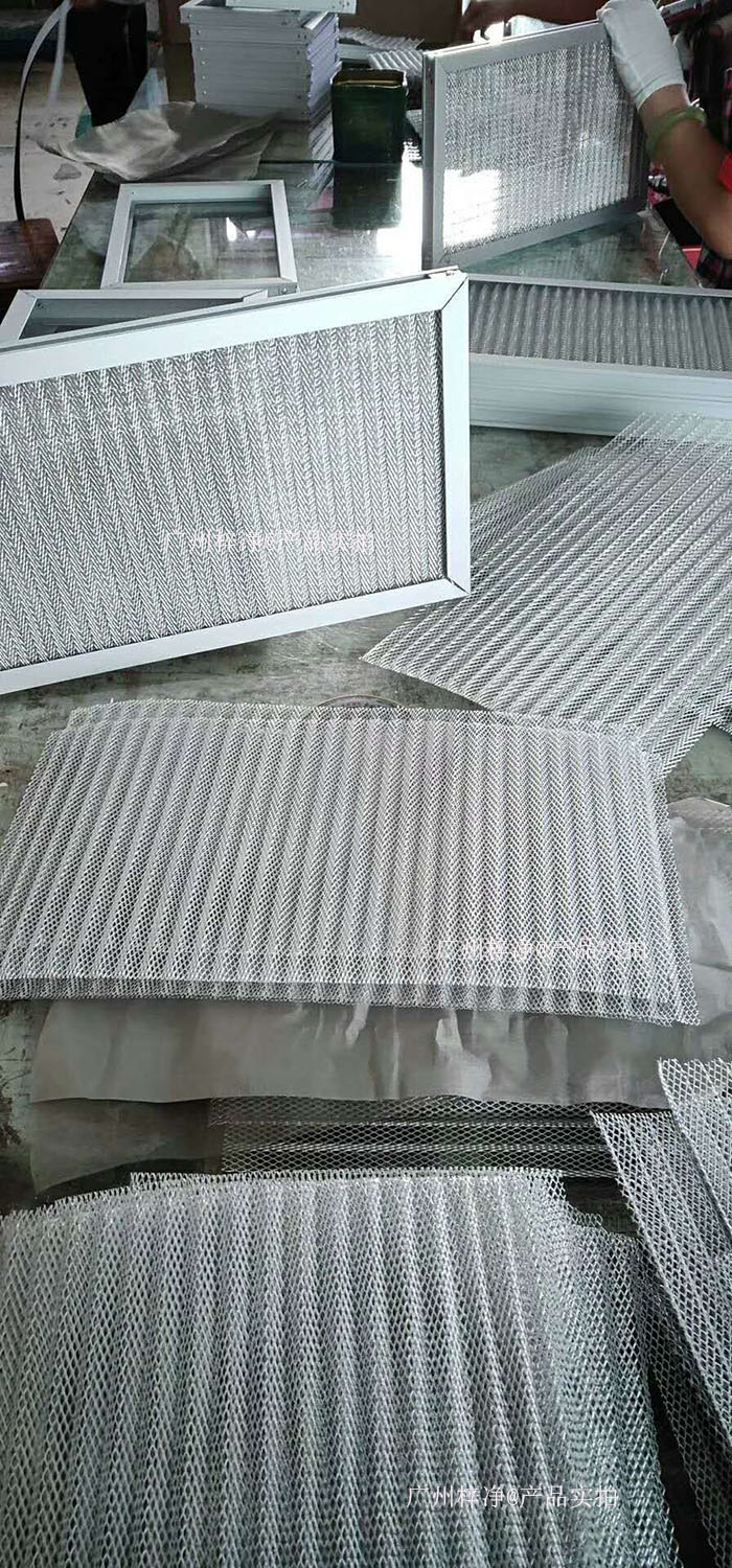 金屬網過濾器框架：鍍鋅鋼板、鋁合金或不銹鋼